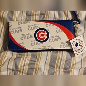 MLB Chicago Cubs Blue and Red Wallet
